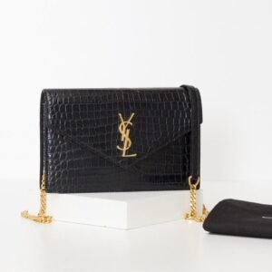 Bolsa Saint Laurent Uptown Croco