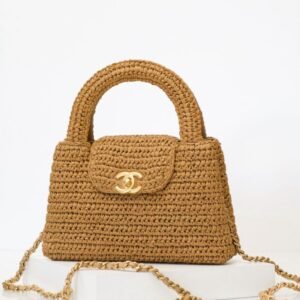 Bolsa Chanel Kelly Mini Ráfia